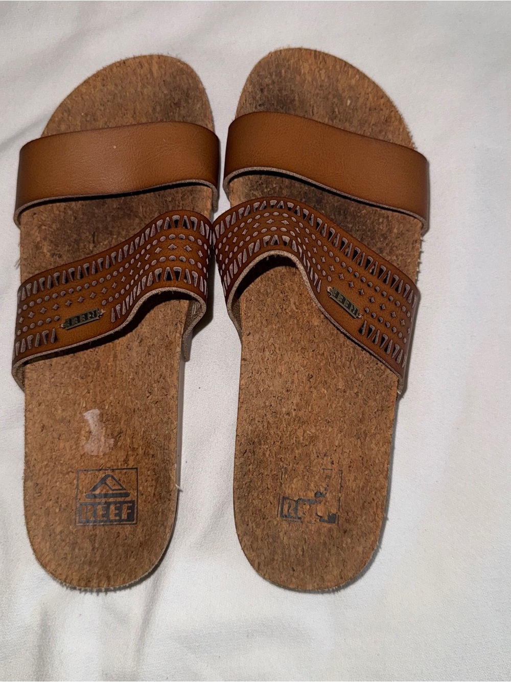 Reef brown leather sandals